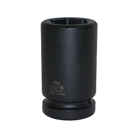K-Tool International 1" Drive, 1-5/16" Size, SAE Socket, 6 Points, Deep, 1"Drive, 1-5/16 KTI-35242